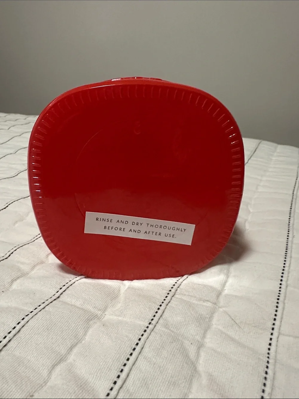 Red Candy Gumball Glass Dispenser